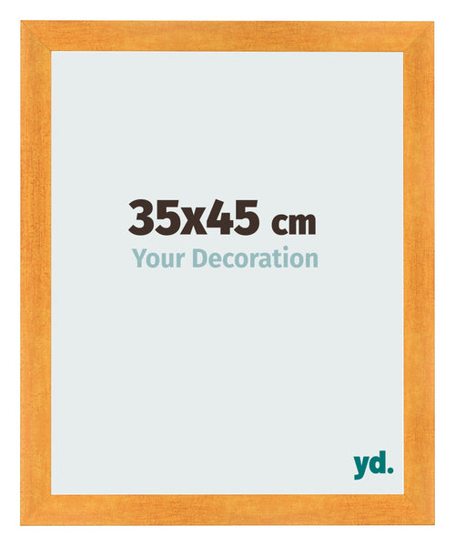 Fotolijst 35x45cm Oranje MDF Pisa Voorzijde Maat | Yourdecoration.nl