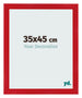 Fotolijst 35x45cm Rood MDF Pisa Voorzijde Maat | Yourdecoration.nl