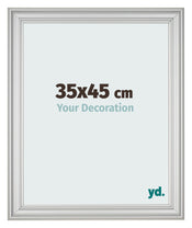 Fotolijst 35x45cm Zilver Mat MDF Lazio Voorzijde Maat | Yourdecoration.nl