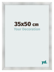 Fotolijst 35x50cm Aluminium Geborsteld MDF Pisa Voorzijde Maat | Yourdecoration.nl