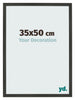 Fotolijst 35x50cm Antraciet MDF Bologna Voorzijde Maat | Yourdecoration.nl