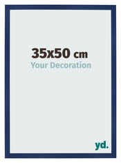 Fotolijst 35x50cm Donkerblauw Geveegd MDF Bologna Voorzijde Maat | Yourdecoration.nl