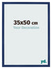 Fotolijst 35x50cm Donkerblauw Geveegd MDF Bologna Voorzijde Maat | Yourdecoration.nl