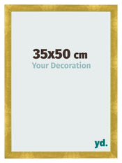 Fotolijst 35x50cm Goud Vintage MDF Pisa Voorzijde Maat | Yourdecoration.nl
