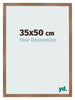 Fotolijst 35x50cm Koper Decor MDF Bologna Voorzijde Maat | Yourdecoration.nl