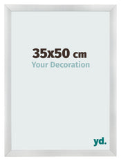 Fotolijst 35x50cm Zilver Mat MDF Pisa Voorzijde Maat | Yourdecoration.nl