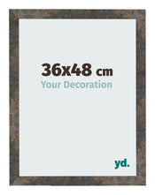 Fotolijst 36x48 cm Geoxideerd Metaal MDF Bologna Voorzijde Maat | Yourdecoration.nl