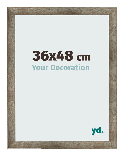 Fotolijst 36x48 cm Metaal Vintage MDF Bologna Voorzijde Maat | Yourdecoration.nl