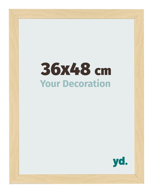 Fotolijst 36x48cm Beuken Decor MDF Bologna Voorzijde Maat | Yourdecoration.nl