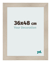 Fotolijst 36x48cm Eiken Licht MDF Pisa Voorzijde Maat | Yourdecoration.nl