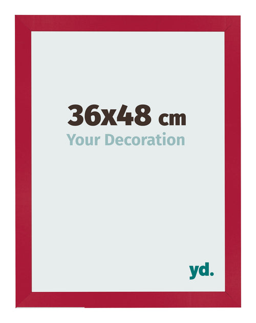 Fotolijst 36x48cm Rood MDF Bologna Voorzijde Maat | Yourdecoration.nl