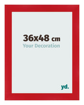 Fotolijst 36x48cm Rood MDF Pisa Voorzijde Maat | Yourdecoration.nl