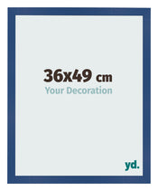 Fotolijst 36x49 cm Donkerblauw MDF Bologna Voorzijde Maat | Yourdecoration.nl