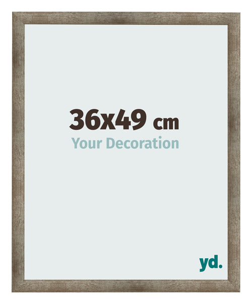Fotolijst 36x49 cm Metaal Vintage MDF Bologna Voorzijde Maat | Yourdecoration.nl