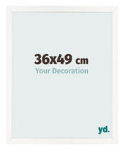 Fotolijst 36x49 cm Wit Hoogglans MDF Bologna Voorzijde Maat | Yourdecoration.nl