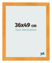 Fotolijst 36x49cm Oranje MDF Pisa Voorzijde Maat | Yourdecoration.nl