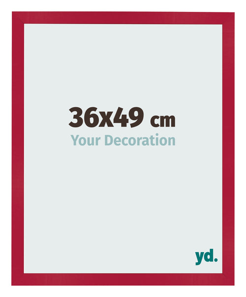Fotolijst 36x49cm Rood MDF Bologna Voorzijde Maat | Yourdecoration.nl