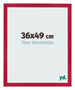Fotolijst 36x49cm Rood MDF Bologna Voorzijde Maat | Yourdecoration.nl