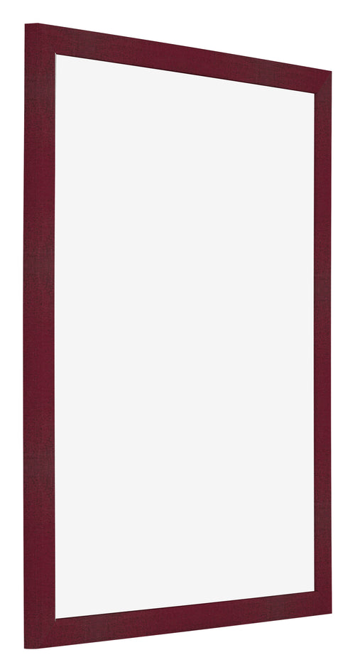 Fotolijst 36x49cm Wijnrood Geveegd MDF Bologna Voorzijde Schuin | Yourdecoration.nl
