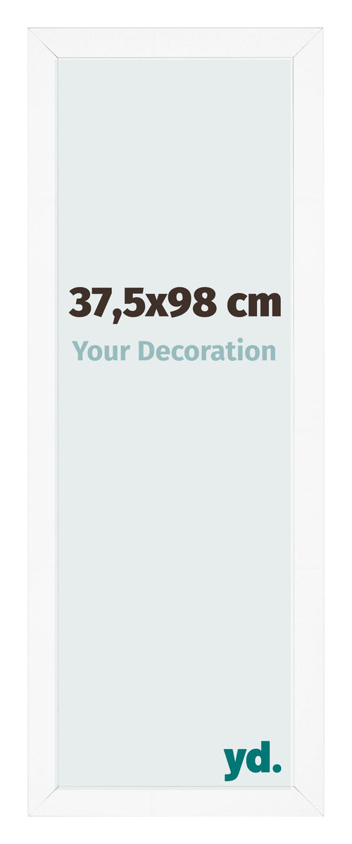 Fotolijst 37 5x98 cm Wit Mat MDF Bologna Voorzijde Maat | Yourdecoration.nl