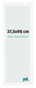 Fotolijst 37 5x98 cm Wit Mat MDF Bologna Voorzijde Maat | Yourdecoration.nl