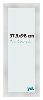 Fotolijst 37 5x98cm Aluminium Geborsteld MDF Pisa Voorzijde Maat | Yourdecoration.nl