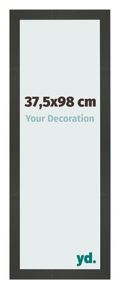 Fotolijst 37 5x98cm Antraciet MDF Bologna Voorzijde Maat | Yourdecoration.nl