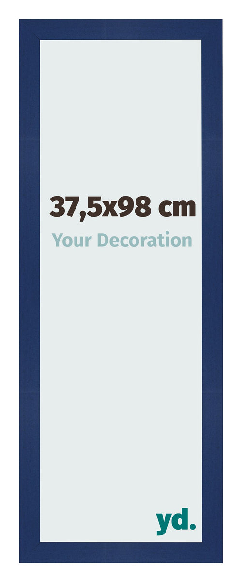 Fotolijst 37 5x98cm Donkerblauw Geveegd MDF Bologna Voorzijde Maat | Yourdecoration.nl
