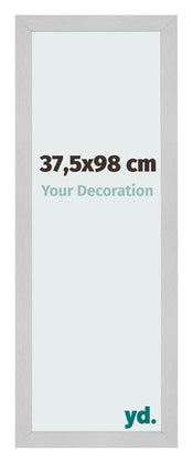Fotolijst 37 5x98cm Edelstaal MDF Bologna Voorzijde Maat | Yourdecoration.nl