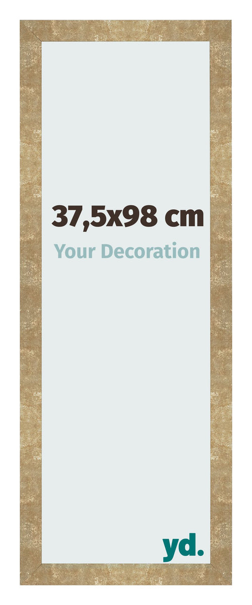 Fotolijst 37 5x98cm Goud Antiek MDF Bologna Voorzijde Maat | Yourdecoration.nl