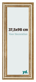 Fotolijst 37 5x98cm Goud Antiek MDF Lazio Voorzijde Maat | Yourdecoration.nl