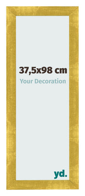 Fotolijst 37 5x98cm Goud Vintage MDF Pisa Voorzijde Maat | Yourdecoration.nl