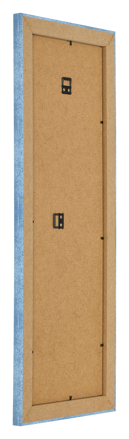 Fotolijst 37 5x98cm Helder Blauw Geveegd MDF Pisa Achterzijde Schuin | Yourdecoration.nl
