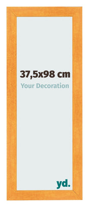 Fotolijst 37 5x98cm Oranje MDF Pisa Voorzijde Maat | Yourdecoration.nl