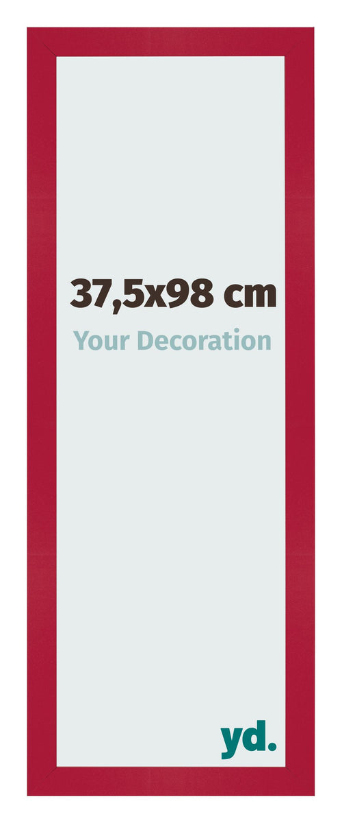 Fotolijst 37 5x98cm Rood MDF Bologna Voorzijde Maat | Yourdecoration.nl