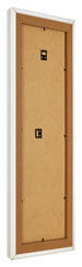 Fotolijst 37 5x98cm Wit Geveegd MDF Lazio Achterzijde Schuin | Yourdecoration.nl