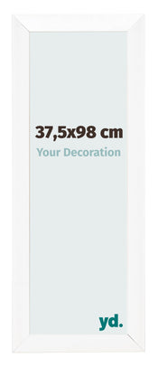 Fotolijst 37 5x98cm Wit Mat MDF Pisa Voorzijde Maat | Yourdecoration.nl