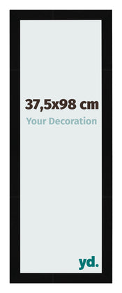 Fotolijst 37 5x98cm Zwart Hoogglans MDF Bologna Voorzijde Maat | Yourdecoration.nl