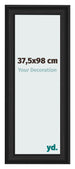 Fotolijst 37 5x98cm Zwart Houtnerf MDF Lazio Voorzijde Maat | Yourdecoration.nl