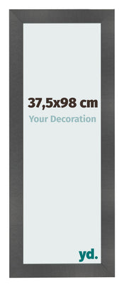 Fotolijst 37 5x98cm Zwart Mat MDF Pisa Voorzijde Maat | Yourdecoration.nl