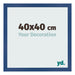 Fotolijst 40x40 cm Donkerblauw MDF Bologna Voorzijde Maat | Yourdecoration.nl