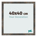 Fotolijst 40x40 cm Geoxideerd Metaal MDF Bologna Voorzijde Maat | Yourdecoration.nl
