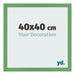 Fotolijst 40x40 cm Groen MDF Bologna Voorzijde Maat | Yourdecoration.nl