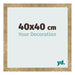 Fotolijst 40x40cm Goud Antiek MDF Bologna Voorzijde Maat | Yourdecoration.nl