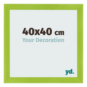 Fotolijst 40x40cm Groen MDF Pisa Voorzijde Maat | Yourdecoration.nl