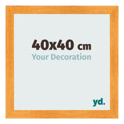 Fotolijst 40x40cm Oranje MDF Pisa Voorzijde Maat | Yourdecoration.nl
