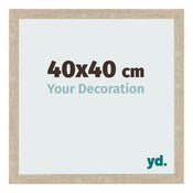 Fotolijst 40x40cm Sonoma Eiken MDF Bologna Voorzijde Maat | Yourdecoration.nl