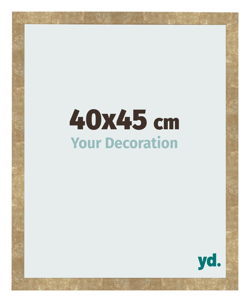 Fotolijst 40x45cm Goud Antiek MDF Bologna Voorzijde Maat | Yourdecoration.nl
