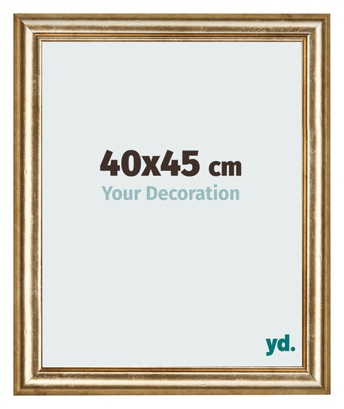 Fotolijst 40x45cm Goud Antiek MDF Lazio Voorzijde Maat | Yourdecoration.nl