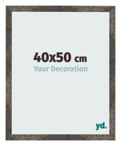 Fotolijst 40x50 cm Geoxideerd Metaal MDF Bologna Voorzijde Maat | Yourdecoration.nl